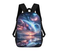 sinyumoney Galactic Reflections Celestial Landscape -2 Mochilas Escolares De Moda Para Papelería, Impermeables, Informales, Para Hombres, Mujeres Y Adolescentes 17inch