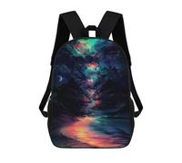 sinyumoney Galactic Reflections Celestial Stream Mochilas Para Niños 17inch Mochila Escolar Mochila Escolar Impresa En 3D Para Niños De Primaria Y Secundaria