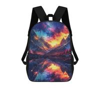 sinyumoney Galactic Reflections Mountain Lake Sunset Mochila De Viaje Para La Universidad, Mochilas Para Adolescentes, Chicas, Chicos, Mujeres Y Hombres 17inch