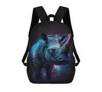 sinyumoney Galactic Rhino Art Print Mochilas Infantiles Impresas En 3D Para Niños. Mochilas De Viaje De Moda Para Niños. Mochila Escolar Para Estudiantes De Primaria Y Secundaria.