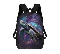 sinyumoney Galactic Sea Turtle Art Print-2 Mochila Ligera Para Aeropuerto, Estudiantes Universitarios Y Mochileros: Perfecta Para Viajes, Trabajo Y Uso Diario 17inch