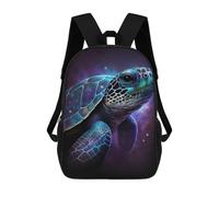 sinyumoney Galactic Sea Turtle Art Print Mochila Escolar Para Institutos De Secundaria Mochila Informal - Perfecta Para Viajes, Trabajo Y Uso Diario 17inch