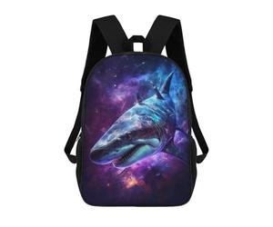 sinyumoney Galactic Shark Art Print-5 Mochila Grande Para Portátil Resistente Al Agua Para La Escuela - Perfecta Para Viajes, Trabajo Y Uso Diario 17inch