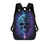 sinyumoney Galactic Skull Art Print -1 Mochila Escolar De 17 Pulgadas Impresa En 3D Mochilas Infantiles Mochila Genial Impresa En 3D Para Niños De Primaria Y Secundaria