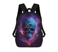 sinyumoney Galactic Skull Artwork Mochila Escolar Infantil De 17 Pulgadas Con Estampado 3D De Películas De Anime Para Niños, Mochila De Viaje, Mochila Escolar Infantil
