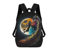sinyumoney Galactic Slam Dunk Mochila Escolar Resistente Al Agua, Mochila De Viaje, Bolsa Para Computadora - Perfecta Para Viajes, Trabajo Y Uso Diario 17inch