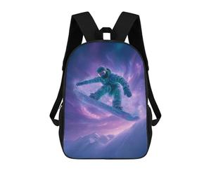 sinyumoney Galactic Snowboarding Adventure -1 Mochila De Negocios Para Portátil, Mochila Unisex Informal Para Niñas, Niños Y Adolescentes 17inch