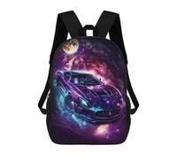 sinyumoney Galactic Sports Car Artwork-4 Mochila Escolar Impresa En 3D 17inch Mochila Escolar Infantil Mochilas De Viaje Mochila Informal De Moda Para Niños Y Estudiantes