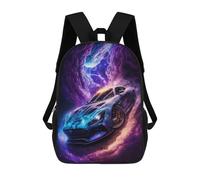 sinyumoney Galactic Sports Car Artwork Mochila Escolar Impresa En 3D 17inch Mochila Escolar Infantil Mochilas De Viaje Mochila Informal De Moda Para Niños Y Estudiantes