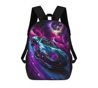 sinyumoney Galactic Sports Car Drive-1 Mochila Escolar Grande Para Niños, Niñas, Adolescentes, Hombres Y Mujeres 17inch