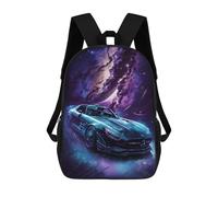 sinyumoney Galactic Sports Car Drive Mochilas Escolares Para La Escuela Secundaria, Preparatoria, Universidad Y Viajes Para Hombres, Mujeres Y Adolescentes 17inch