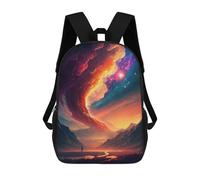 sinyumoney Galactic Symphony Fire Meets Ice Mochila Infantil, Mochila Escolar Impresa En 3D, Mochila Para Niños Y Niñas, Mochila Escolar Ajustable Para La Escuela Primaria 17inch
