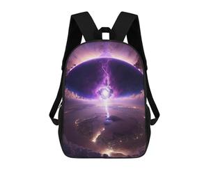 sinyumoney Galactic Thunderstorm Over City Lights Mochila Escolar Impresa En 3D 17inch Mochila Escolar Infantil Mochilas De Viaje Mochila Informal De Moda Para Niños Y Estudiantes