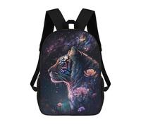 sinyumoney Galactic Tiger Fantasy Art Mochilas Escolares, De Viaje Y Universitarias Para Hombres, Mujeres Y Adolescentes 17inch