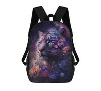 sinyumoney Galactic Tiger Fantasy Art Print -1 Mochila De Negocios Para Portátil, Mochila Unisex Informal Para Niñas, Niños Y Adolescentes 17inch