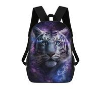 sinyumoney Galactic Tiger Portrait-16 Mochila Escolar Infantil Impresa En 3D Para Niños, Mochila De Viaje De Alta Capacidad, Mochilas Para Libros De 17 Pulgadas Para Niños
