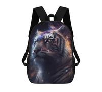 sinyumoney Galactic Tiger Portrait-24 Mochila Escolar Infantil De 17 Pulgadas Con Estampado 3D De Películas De Anime Para Niños, Mochila De Viaje, Mochila Escolar Infantil