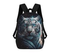 sinyumoney Galactic Tiger Portrait -3 Mochila Escolar Ligera E Informal Para Adolescentes, Niños, Mujeres Y Hombres 17inch