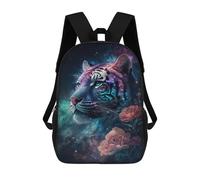 sinyumoney Galactic Tiger Portrait-5 Mochila Escolar Impresa En 3D 17inch Mochilas De Moda Para Niños, Mochilas Escolares Para Niños De Primaria Y Secundaria