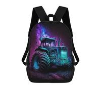 sinyumoney Galactic Tractor Adventure-1 Mochilas Infantiles Impresas En 3D De 17 Pulgadas. Mochila Escolar Informal Impresa En 3D Para Niños De Primaria Y Secundaria.