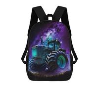 sinyumoney Galactic Tractor Adventure-10 Mochila Escolar Infantil De 17 Pulgadas Con Estampado 3D De Películas De Anime Para Niños, Mochila De Viaje, Mochila Escolar Infantil
