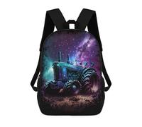 sinyumoney Galactic Tractor Adventure-16 Mochila Escolar Infantil De 17 Pulgadas Con Estampado 3D De Películas De Anime Para Niños, Mochila De Viaje, Mochila Escolar Infantil