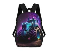 sinyumoney Galactic Tractor Adventure-2 Mochila Escolar Infantil De 17 Pulgadas Con Estampado 3D, Mochila Moderna Para Niños, Mochilas De Viaje, Bolsas Para Libros, Mochila Escolar Infantil