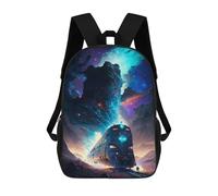 sinyumoney Galactic Train Journey Mochilas Para Niños, Mochilas Escolares Personalizadas En 3D Para Niños Y Niñas, Mochilas Escolares Grandes, Mochilas Informales Para El Día A Día 17inch