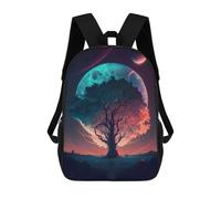 sinyumoney Galactic Tree Dreamscape -1 Mochila Escolar Impresa En 3D Mochilas Informales Para Niños Mochila Escolar Impresa En 3D Para Niños De Primaria Y Secundaria 17inch