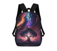 sinyumoney Galactic Tree of Life -15 Mochila Infantil, Mochila Escolar Impresa En 3D, Mochila Para Niños Y Niñas, Mochila Escolar Ajustable Para La Escuela Primaria 17inch
