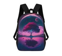 sinyumoney Galactic Tree Reflection Mochilas Para Niños Y Estudiantes, Mochilas Escolares Impresas En 3D, Mochilas Para Estudiantes De Primaria Y Secundaria Para Niños Y Niñas 17inch