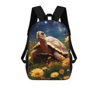 sinyumoney Galactic Turtle Garden Mochila Infantil, Mochila Escolar De Gran Capacidad Para Estudiantes, Mochila Para Libros, Mochila Para Niños, Niñas, Adultos Y Adolescentes 17inch