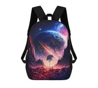 sinyumoney Galactic Twilight Valley Mochilas Para Niños Mochila Escolar Mochila Escolar Impresa En 3D Para Niños Estudiantes De Primaria Y Secundaria 17inch