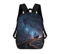sinyumoney Galactic Voyage A Cosmic Journey Mochila Escolar Resistente Al Agua, Mochila De Viaje, Bolsa Para Computadora - Perfecta Para Viajes, Trabajo Y Uso Diario 17inch