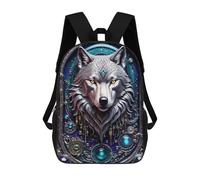 sinyumoney Galactic Wolf Chronicles Mochilas Para Niños Mochila Escolar Mochila Escolar Impresa En 3D Para Niños Estudiantes De Primaria Y Secundaria 17inch