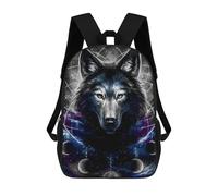 sinyumoney Galactic Wolf Dreamscape Mochila Infantil, Mochila Escolar Infantil, Mochilas Escolares Impresas En 3D Para Niños Y Estudiantes Adolescentes 17inch