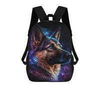 sinyumoney Galactic Wolf Portrait -19 Mochila Infantil De 17 Pulgadas, Mochila Escolar Con Estampado 3D De Dibujos Animados Para Niños Y Adolescentes.