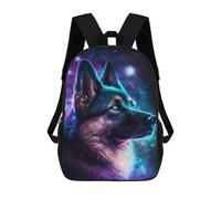 sinyumoney Galactic Wolf Portrait -20 Mochilas Infantiles Impresas En 3D Para Niños. Mochilas De Viaje De Moda Para Niños. Mochila Escolar Para Estudiantes De Primaria Y Secundaria.
