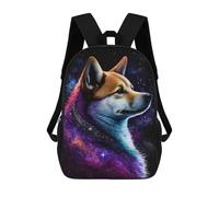 sinyumoney Galactic Wolf Portrait -3 Mochilas Impresas En 3D Para Niños 17inch Mochilas De Moda Informales Para El Día A Día, Bolsas De Viaje, Mochilas Informales Para Exteriores Para Niños Y Niñas