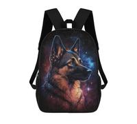 sinyumoney Galactic Wolf Portrait -30 Mochila Escolar Infantil Impresa En 3D 17inch Mochilas De Moda Para Niños De Primaria Y Secundaria