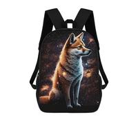 sinyumoney Galactic Wolf Portrait -36 Mochila Escolar Infantil Impresa En 3D Para Niños, Mochila De Viaje De Alta Capacidad, Mochilas Para Libros De 17 Pulgadas Para Niños