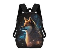sinyumoney Galactic Wolf Portrait -39 Mochila Escolar Infantil Impresa En 3D 17inch Mochilas De Moda Para Niños De Primaria Y Secundaria
