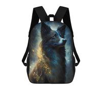 sinyumoney Galactic Wolf Spirit Mochilas Para Niños Y Estudiantes, Mochilas Escolares Impresas En 3D, Mochilas Para Estudiantes De Primaria Y Secundaria Para Niños Y Niñas 17inch