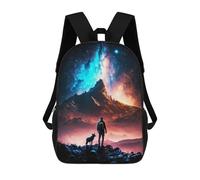 sinyumoney Galactic Wonder Landscape Mochilas Para Niños Mochila Escolar De Moda Mochila Escolar Impresa En 3D Para Niños Estudiantes De Primaria Y Secundaria 17inch