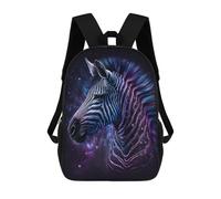 sinyumoney Galactic Zebra Art Print-6 Mochila Escolar, De Negocios, Para Portátil, Unisex, Informal, Para Adolescentes, Chicas, Chicos, Mujeres Y Hombres 17inch
