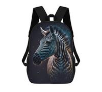 sinyumoney Galactic Zebra Majesty -2 Mochila Escolar Resistente Al Agua, Mochila De Viaje, Bolsa Para Computadora Para Hombres, Mujeres Y Adolescentes 17inch