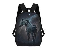 sinyumoney Galactic Zebra Majesty Mochila Escolar Para Secundaria Y Preparatoria. Mochila Informal Para Adolescentes, Chicas, Chicos, Mujeres Y Hombres. 17inch
