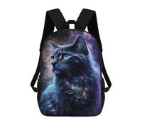 sinyumoney Galaxy Cat Art Print Mochila Escolar, De Negocios, Para Portátil, Unisex, Informal, Para Adolescentes, Chicas, Chicos, Mujeres Y Hombres 17inch