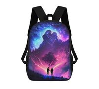 sinyumoney Galaxy Couple Nebula Mochilas Para Niños Mochila Escolar Mochila Escolar Impresa En 3D Para Niños Estudiantes De Primaria Y Secundaria 17inch