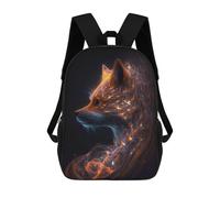 sinyumoney Galaxy Fox Animal Mochilas Escolares, Bolsos De Negocios, Bolsos Para Portátiles Resistentes Para Hombres, Mujeres Y Adolescentes 17inch
